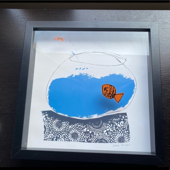 IKEA Olunda black frames fishbowls - 2pc - Picture 2 of 4